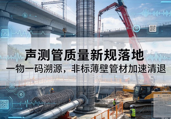 金口河声测管质量新规落地，一物一码溯源，非标薄壁管材加速清退